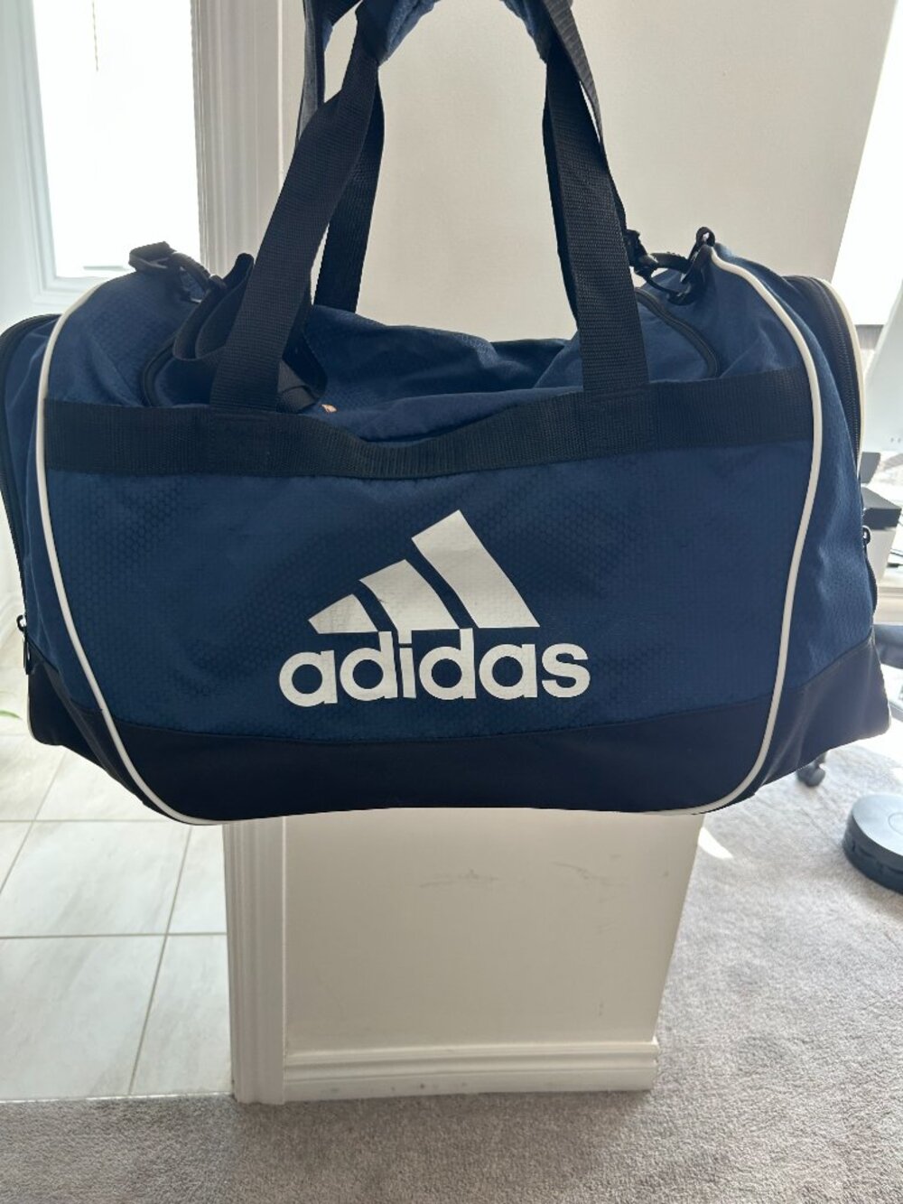 Adidas Sports Gym Team Travel Bag Duffel - Navy Blue - Gryphons Graphic